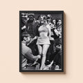 1960s Fashion Poster | Swinging Sixties Mini Skirt Wall Art (Black and White Photography)