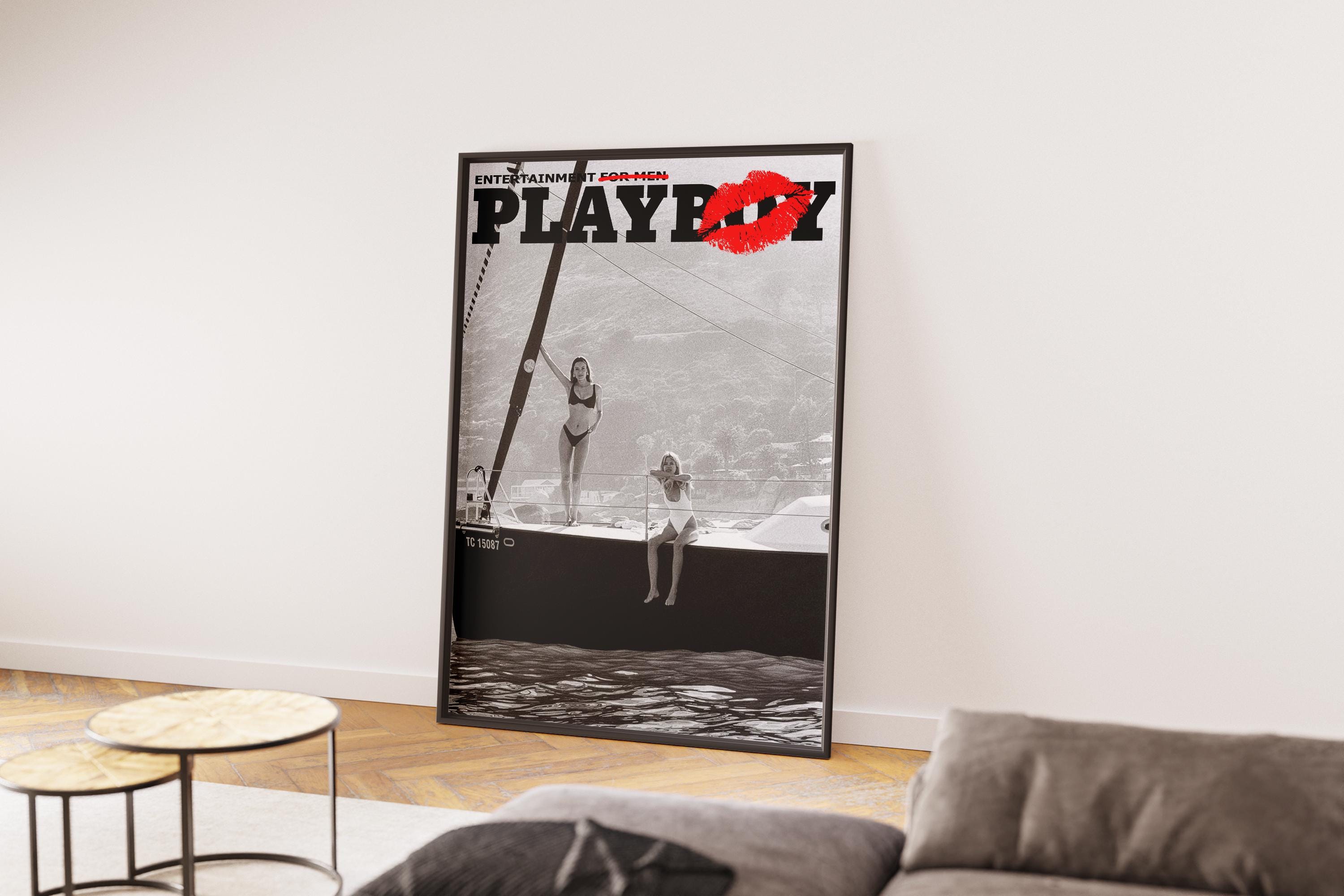 Girls on a Boat PlayBoy Print | Vintage Old Money Poster | Country Club Decor