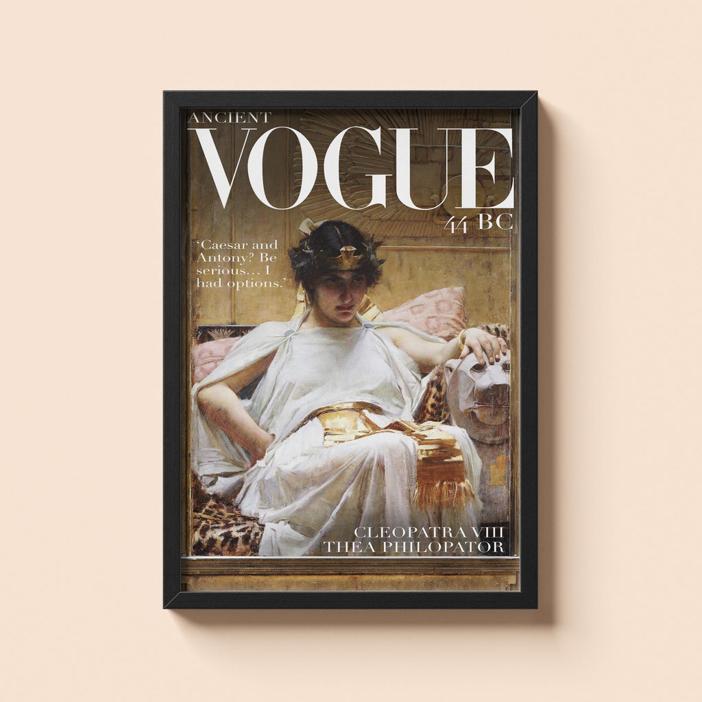 Historical Vogue Cleopatra Poster | Ancient Egypt Poster | Magazine Cover Print