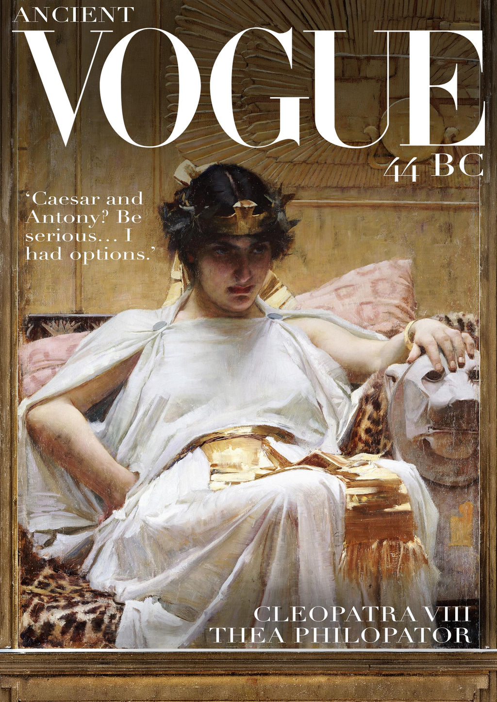 Historical Vogue Cleopatra Poster | Ancient Egypt Poster | Magazine Cover Print