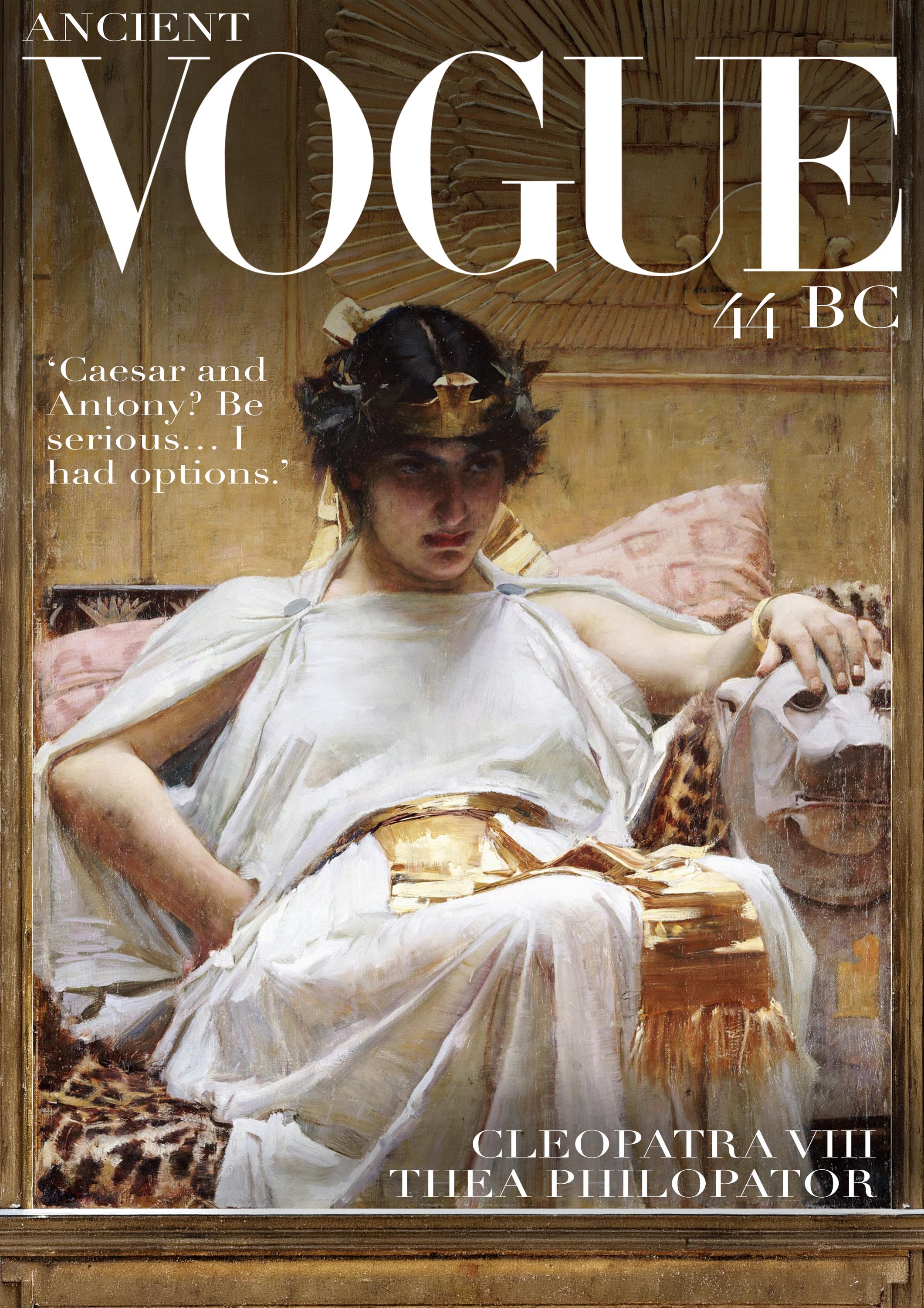 Historical Vogue Cleopatra Poster | Ancient Egypt Poster | Magazine Cover Print