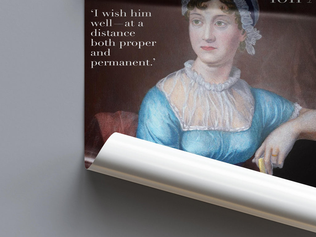 Historical Vogue Jane Austen Poster | Georgian Poster | Magazine Cover Print