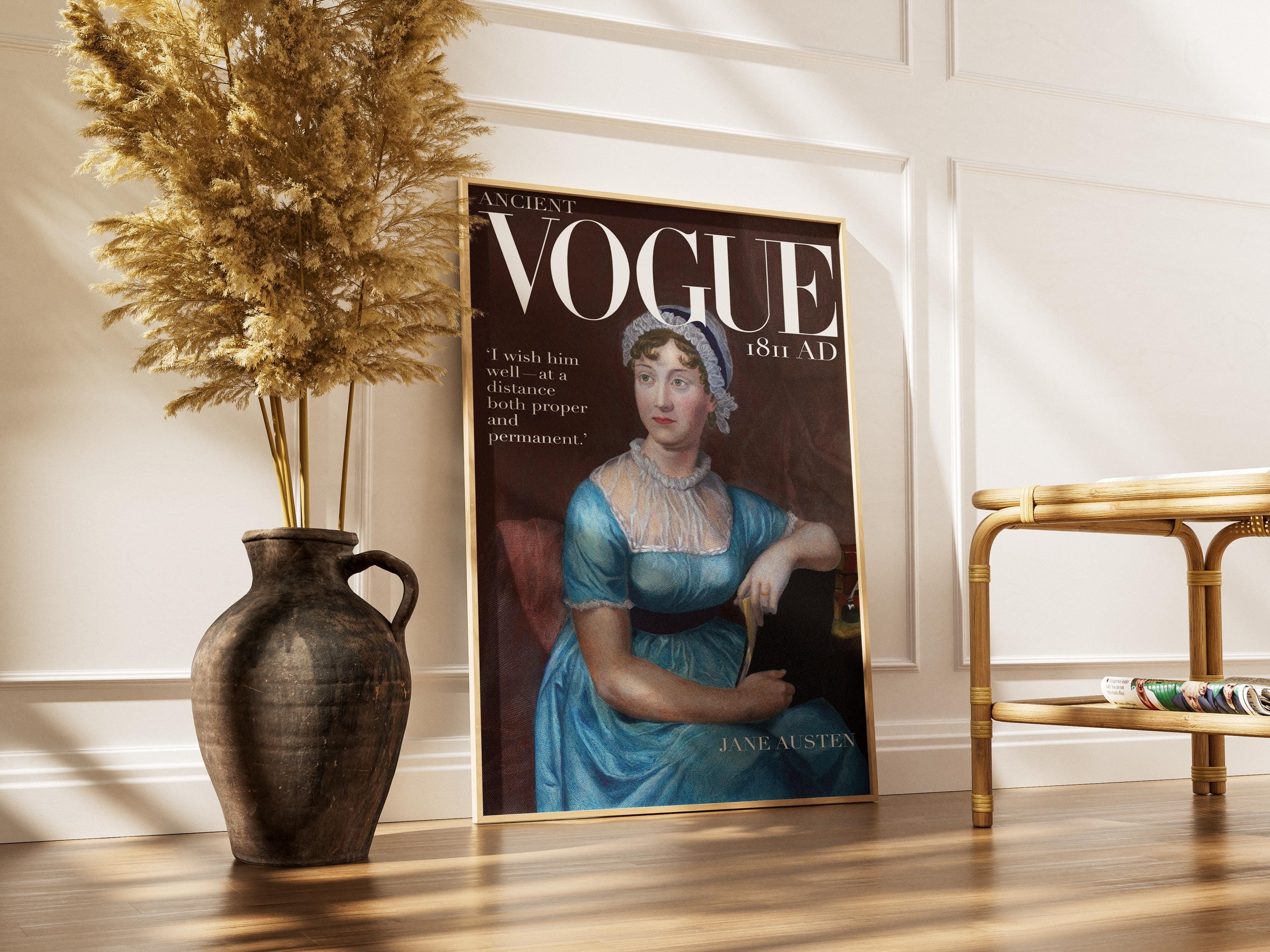 Historical Vogue Jane Austen Poster | Georgian Poster | Magazine Cover Print