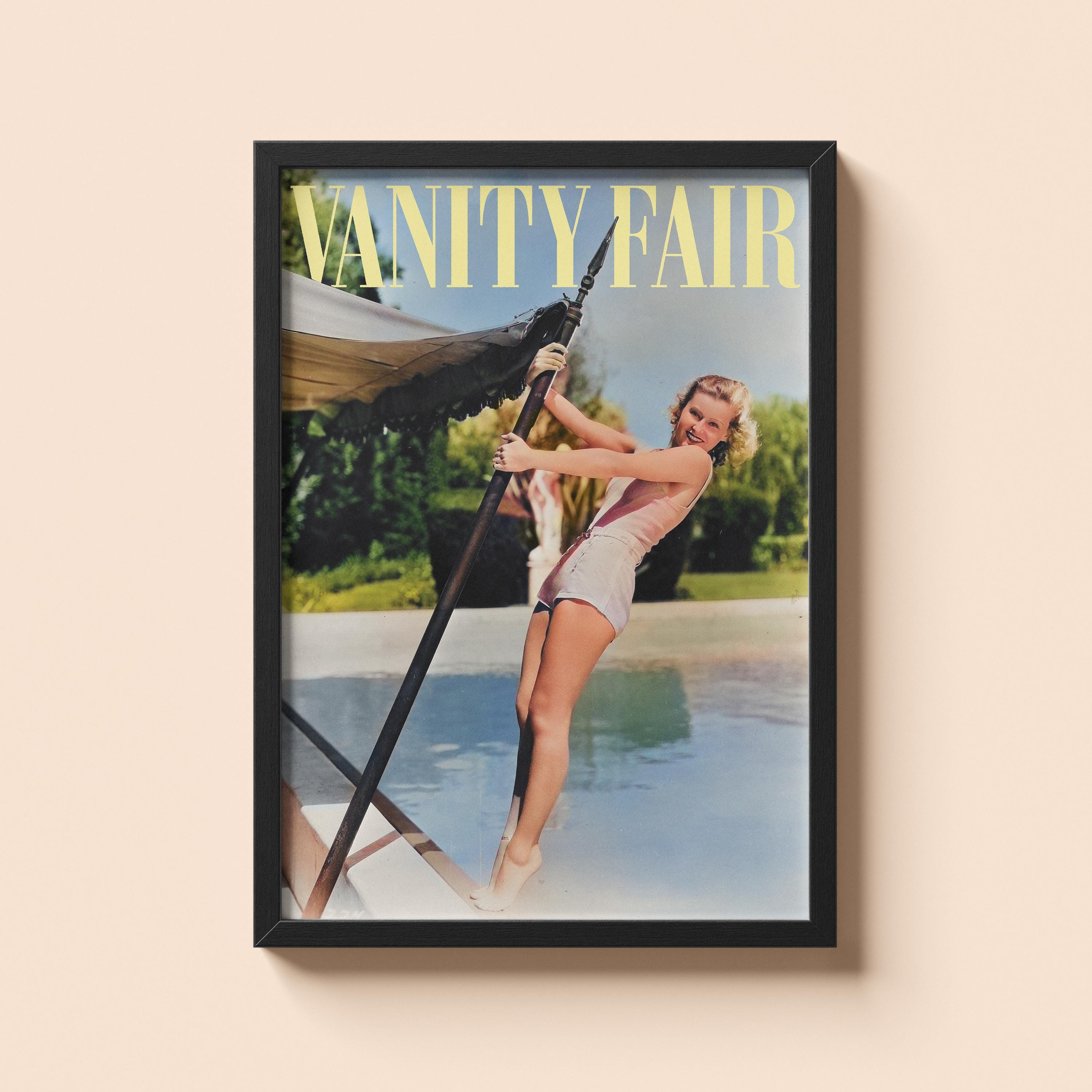Pool Model Print | Old Money Poster | Vintage Vanity Fair Poster