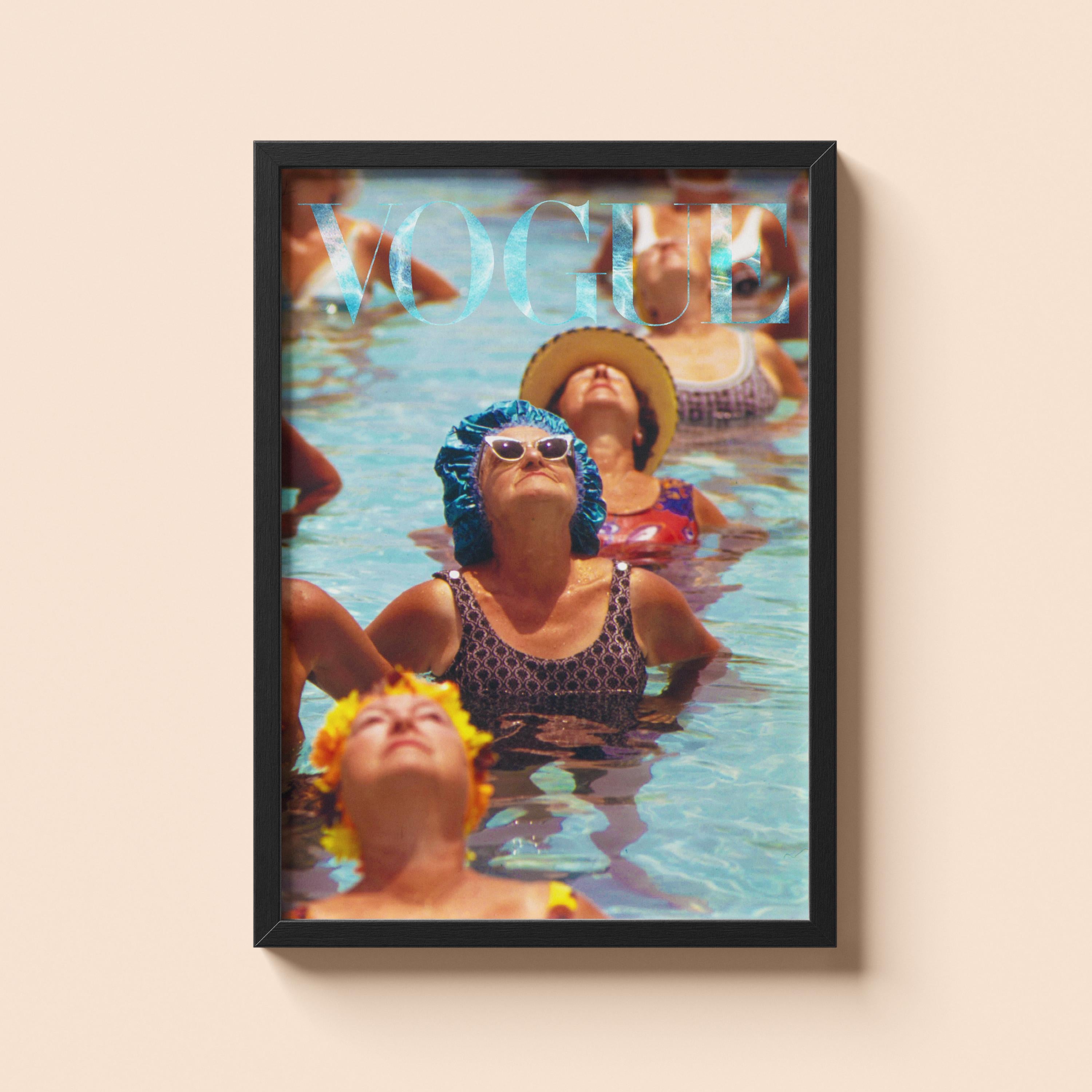 Lady At the Pool Print | Old Money Poster | Vintage Vogue Poster