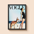 The Girl and the Kangaroo Print | Old Money Poster | Vintage Vogue Poster