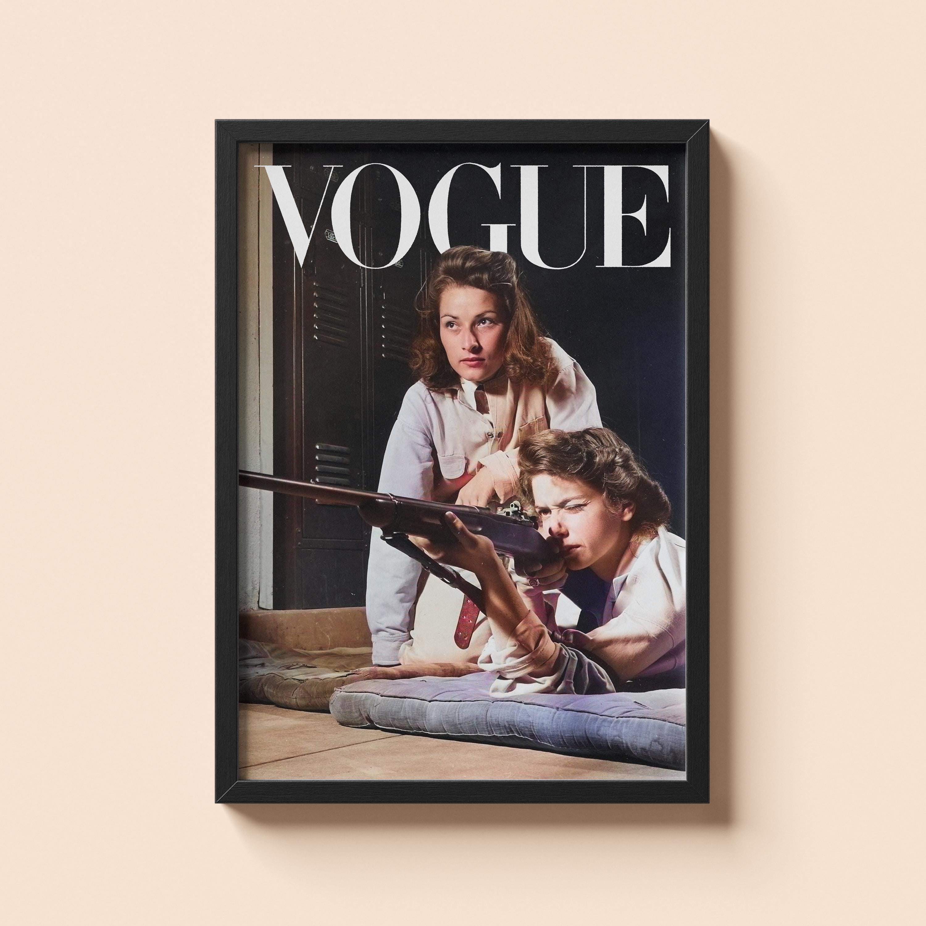Girls Shooting School Print | Old Money Poster | Vintage Vogue Poster