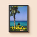 Larnaca Holiday Poster | Travel Wall Art | Vintage Holiday Print | Summer Vacation Poster | Retro Cypriot Poster