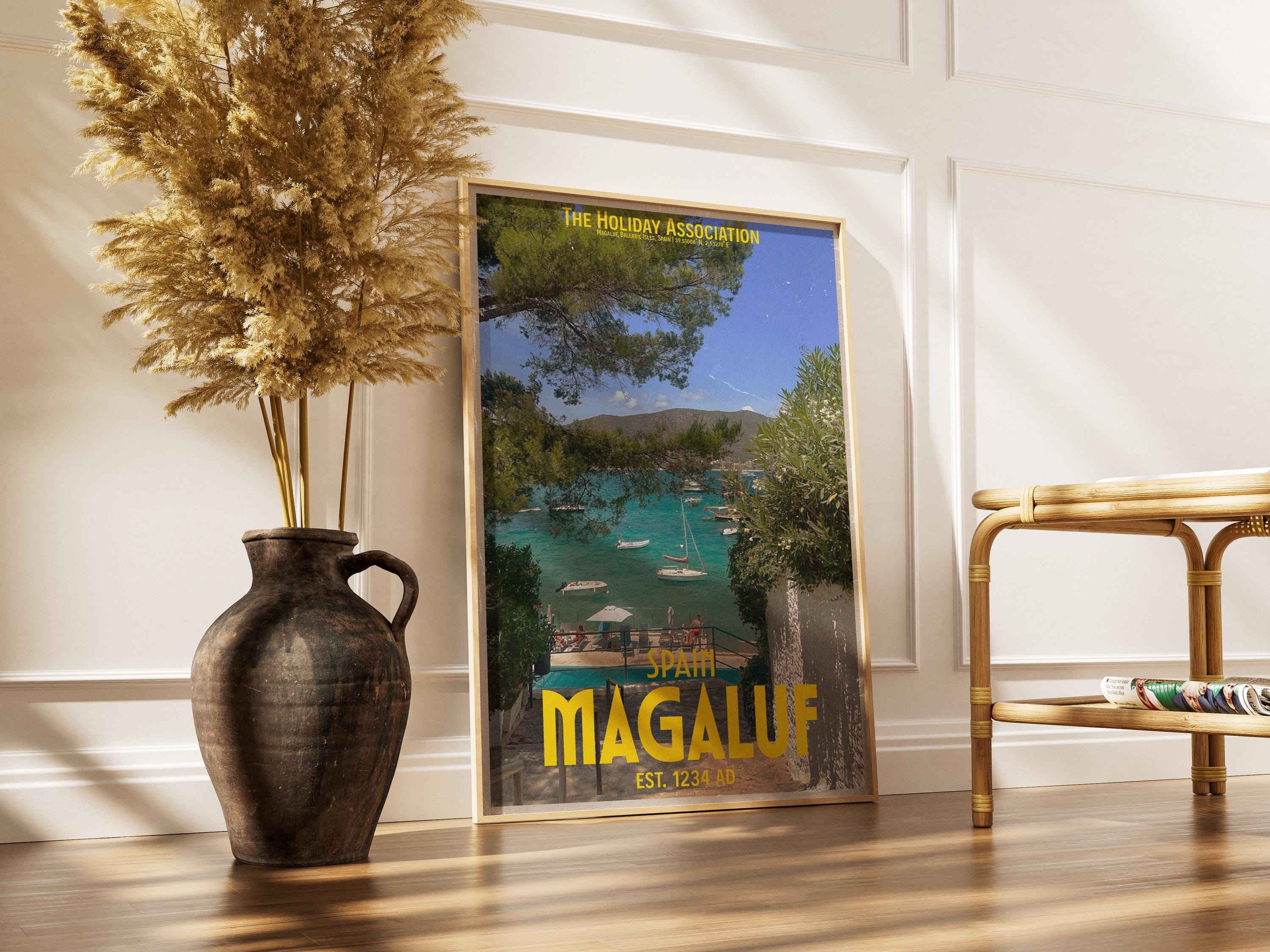 Magaluf Holiday Poster | Travel Wall Art | Vintage Holiday Print | Summer Vacation Poster | Retro Spanish Poster