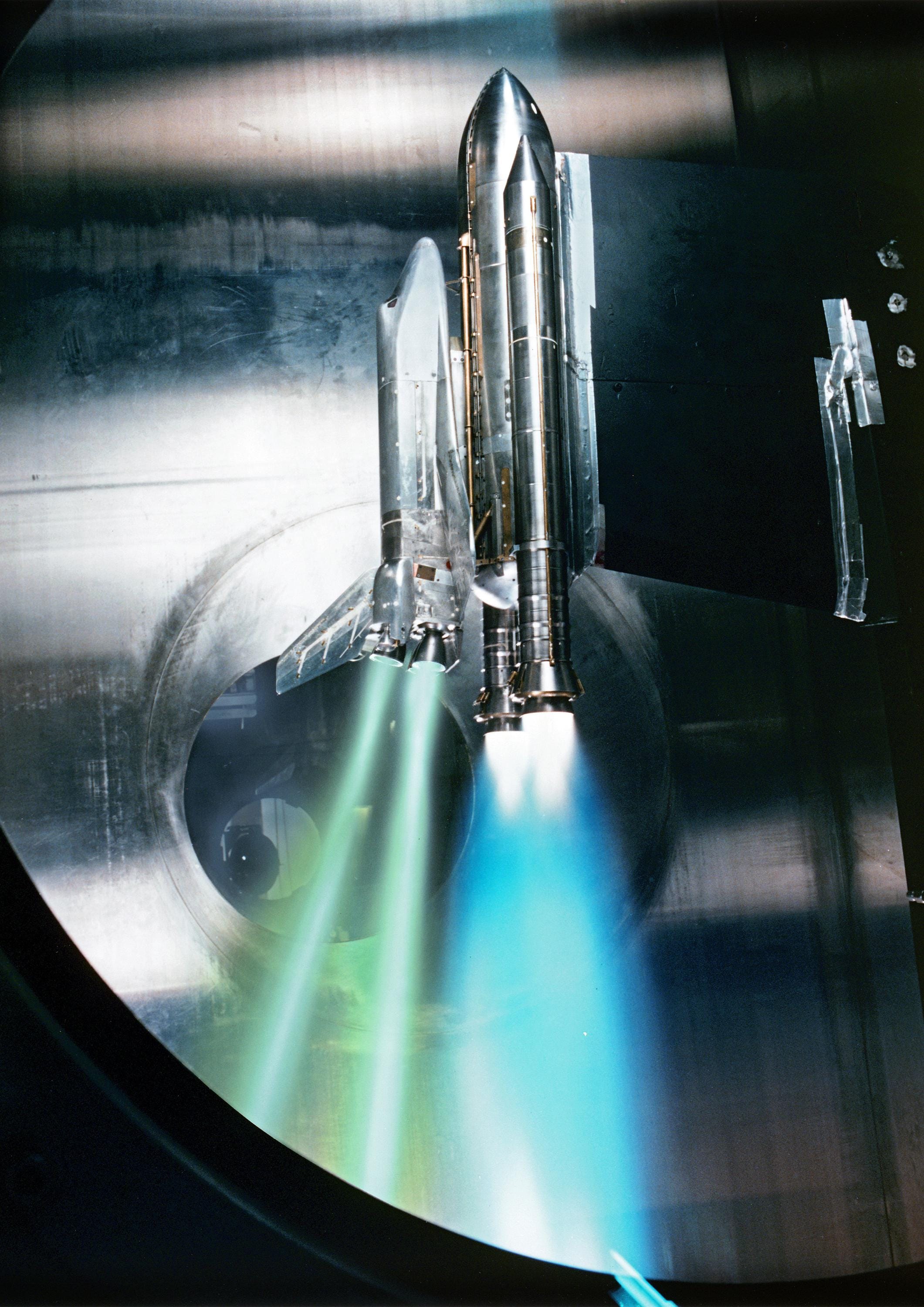 NASA Space Shuttle Wind Tunnel Test — Vintage Aerospace Art Print Poster TheHistoryPrint