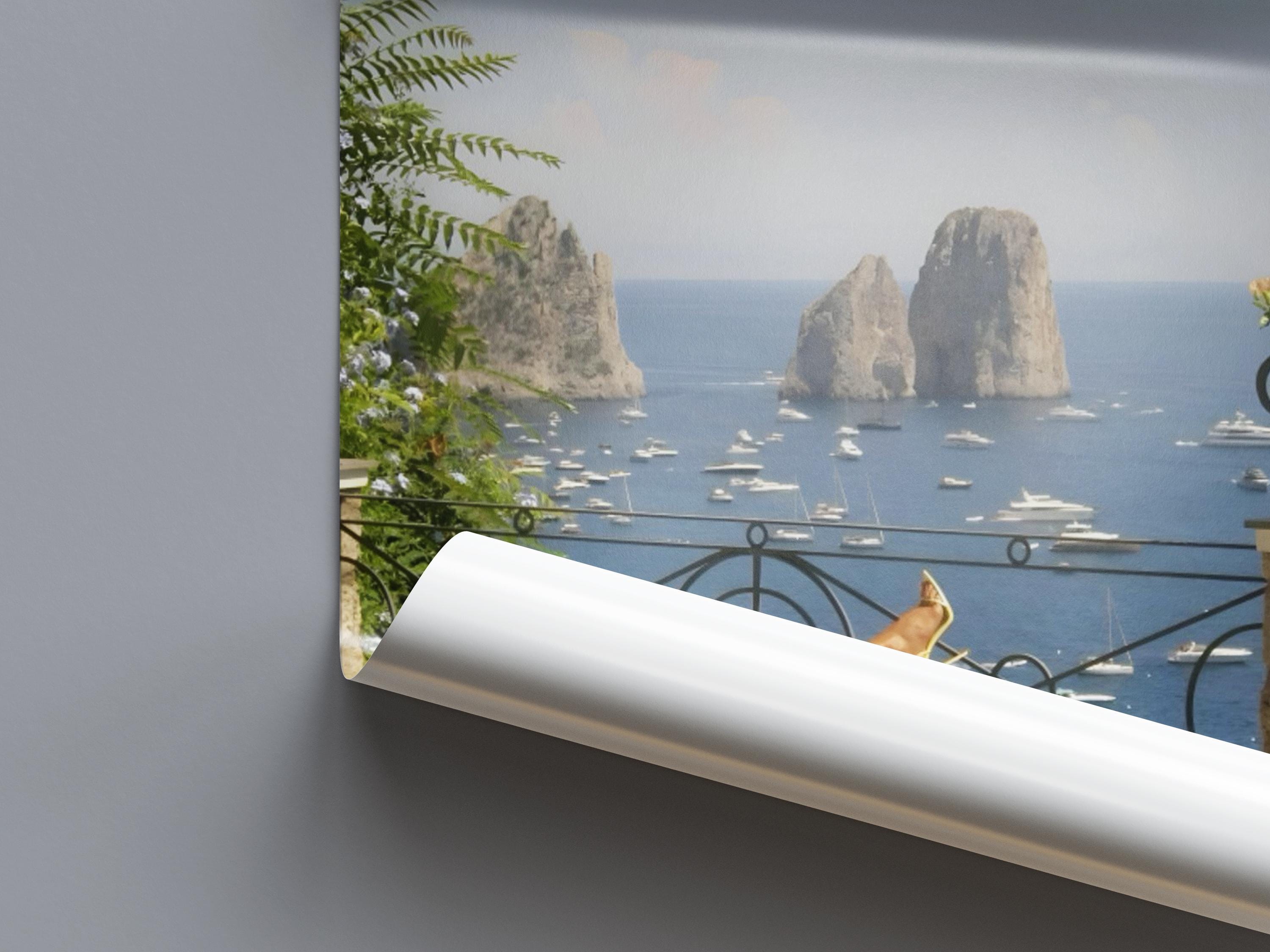 Beach Heels on the Capri - Vintage Old Money | Old-Money Collection | Old Money Aesthetic Poster