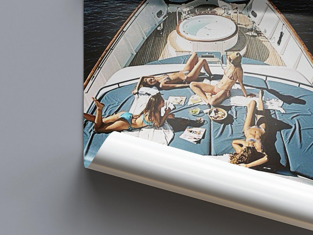 Girls on the Yacht - Vintage Old Money | Old-Money Collection | Old Money Aesthetic Poster