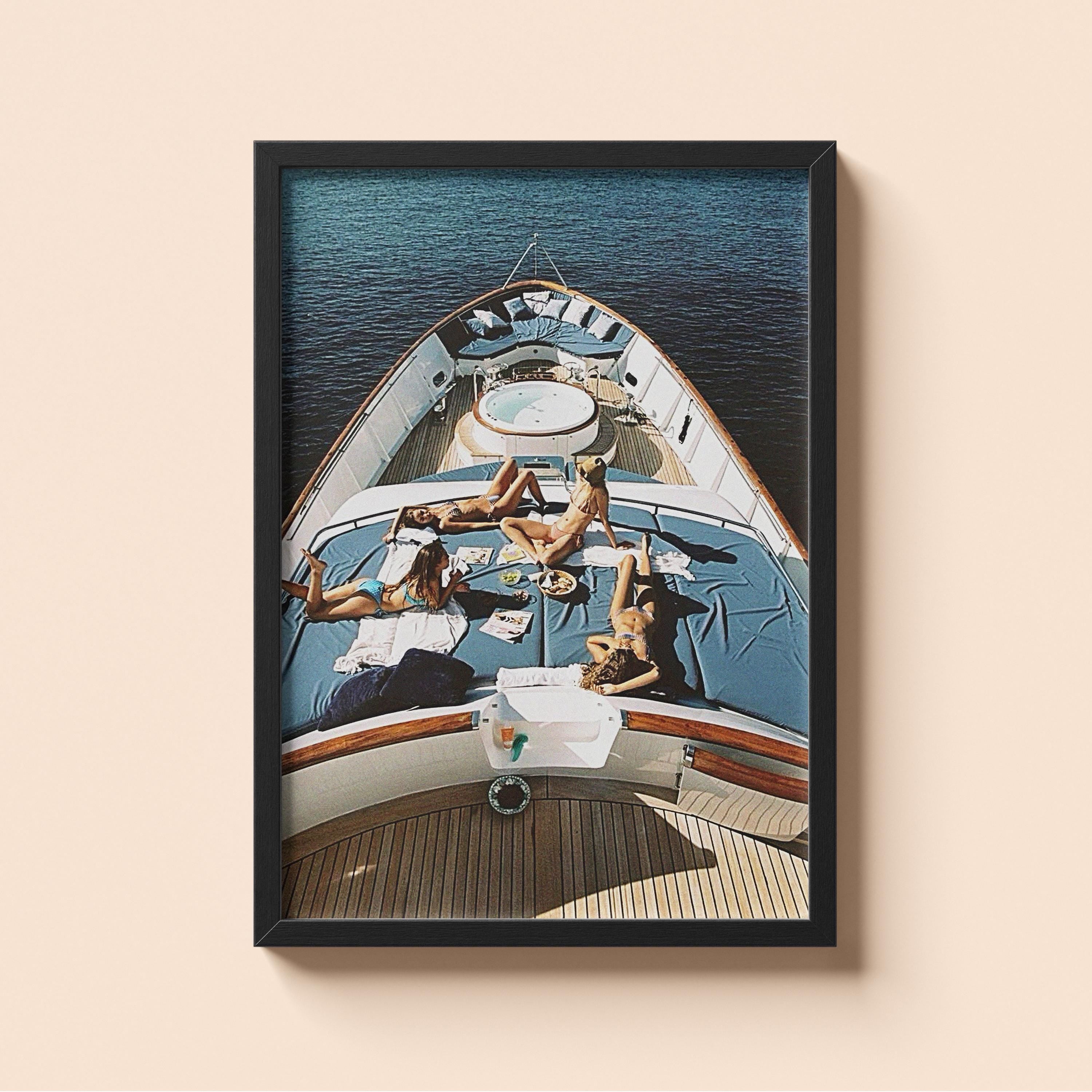 Girls on the Yacht - Vintage Old Money | Old-Money Collection | Old Money Aesthetic Poster