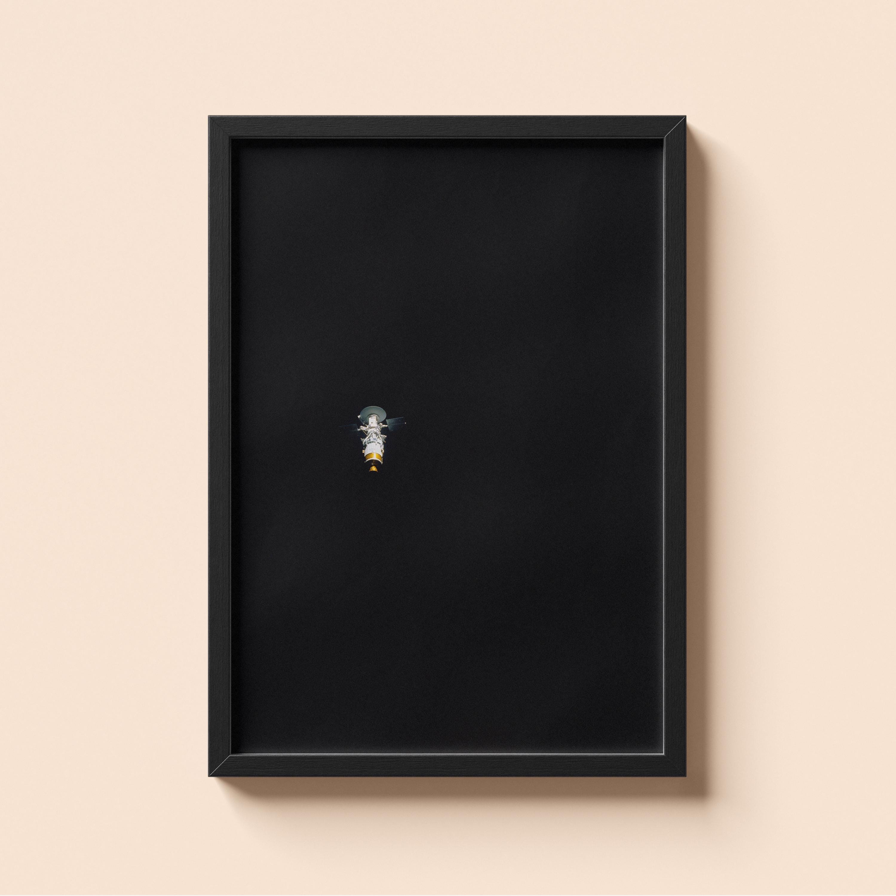 NASA Spacecraft Adrift in the Void — Vintage Aerospace Art Print | Space Photography Poster