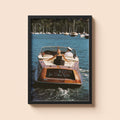 La Dolce Vita Boat Print | Vintage Old Money Poster | Country Club Decor
