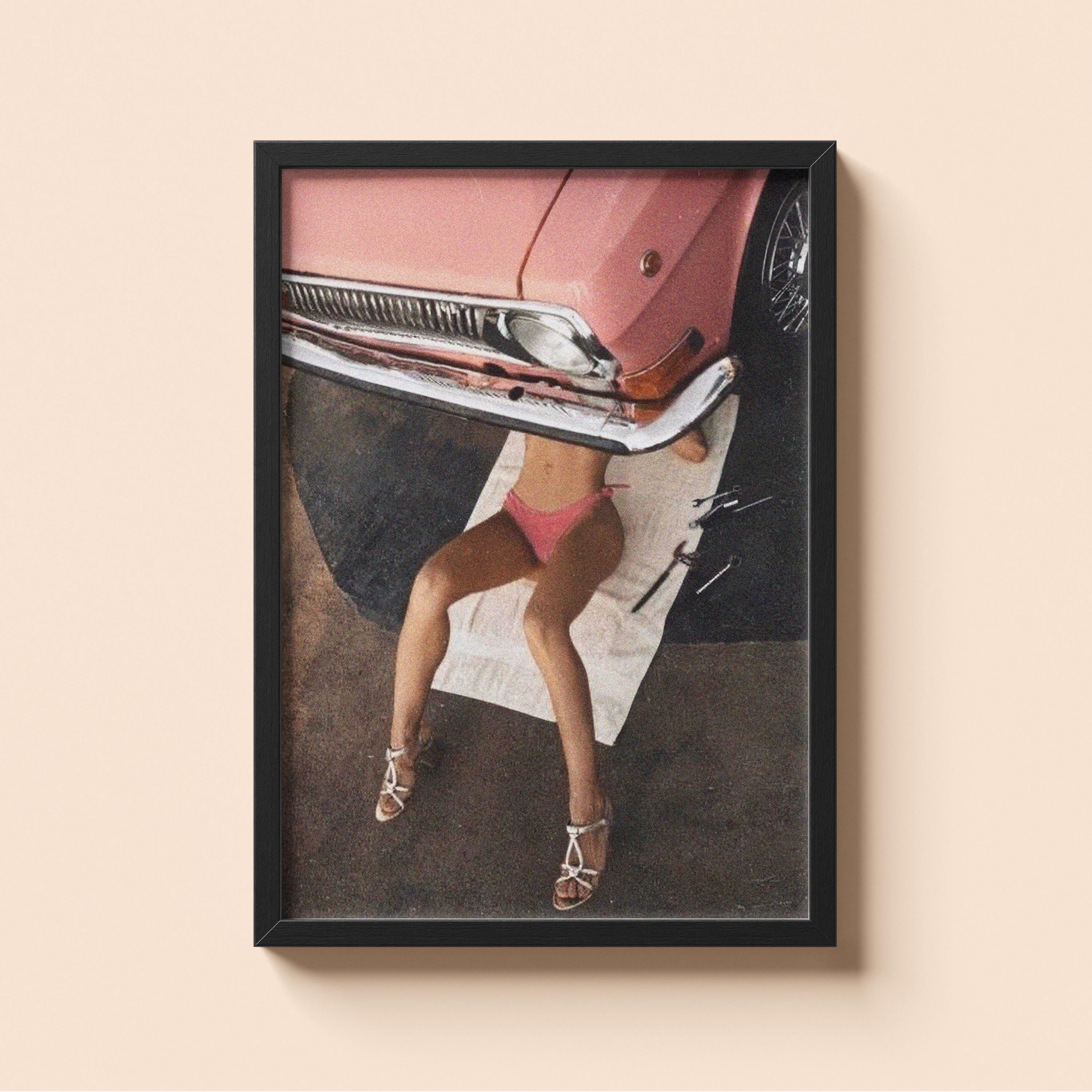 Under the Car Vintage Print | Vintage Old Money Poster | Country Club Decor