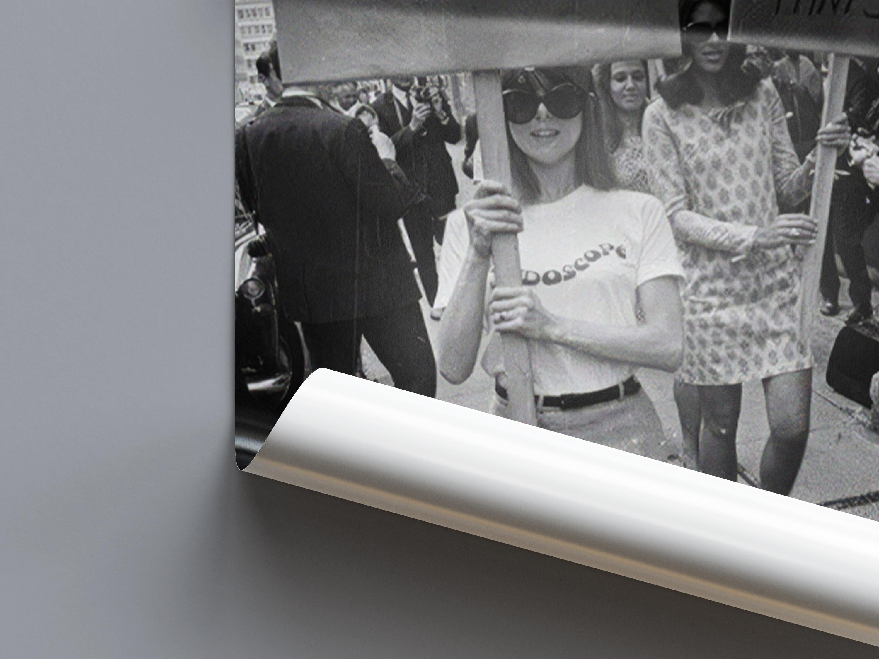 Mini Skirts Forever 1960s Protest Poster | Swinging Sixties Feminist Fashion Print