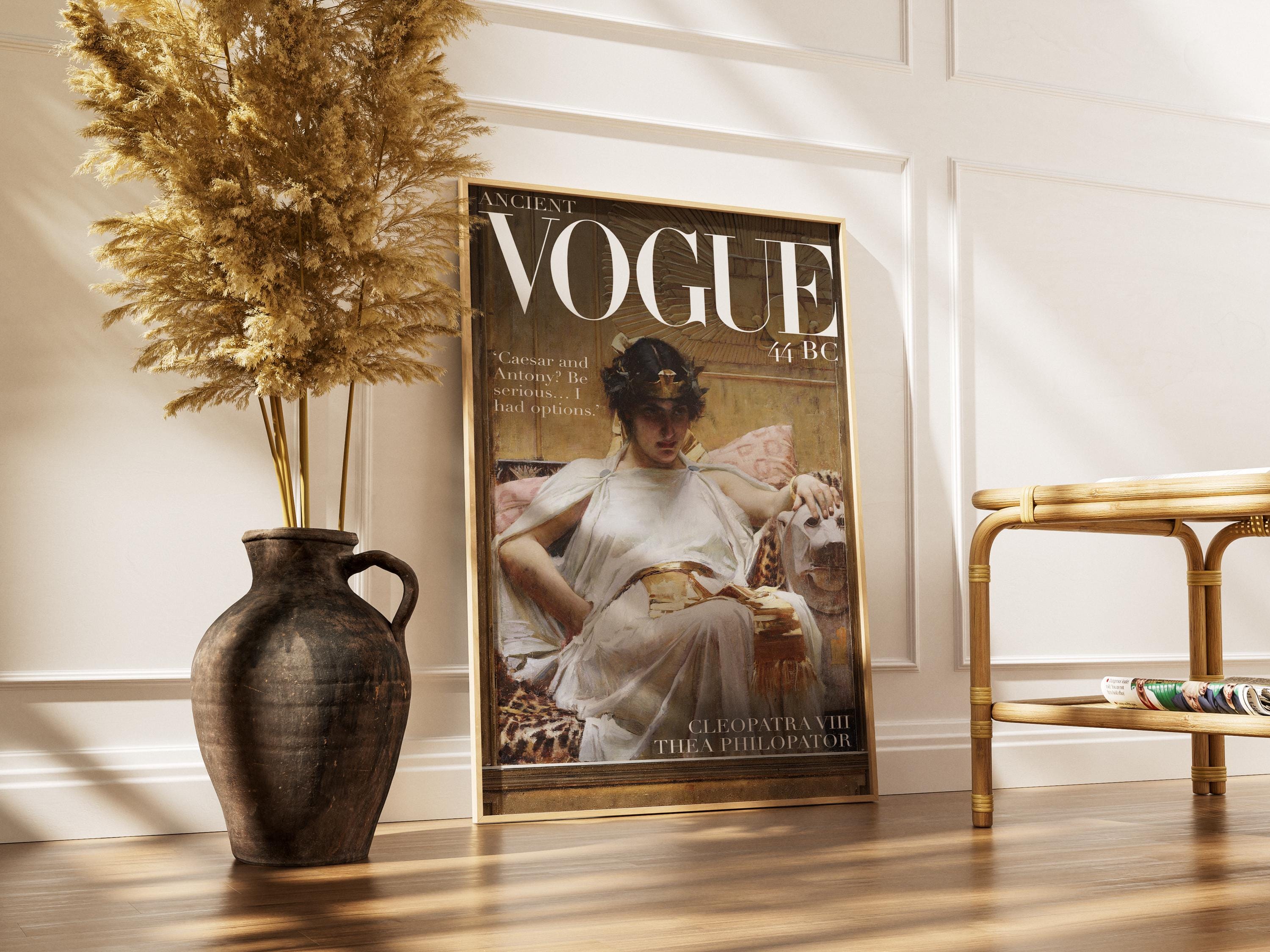 Historical Vogue Cleopatra Poster | Ancient Egypt Poster | Magazine Cover Print
