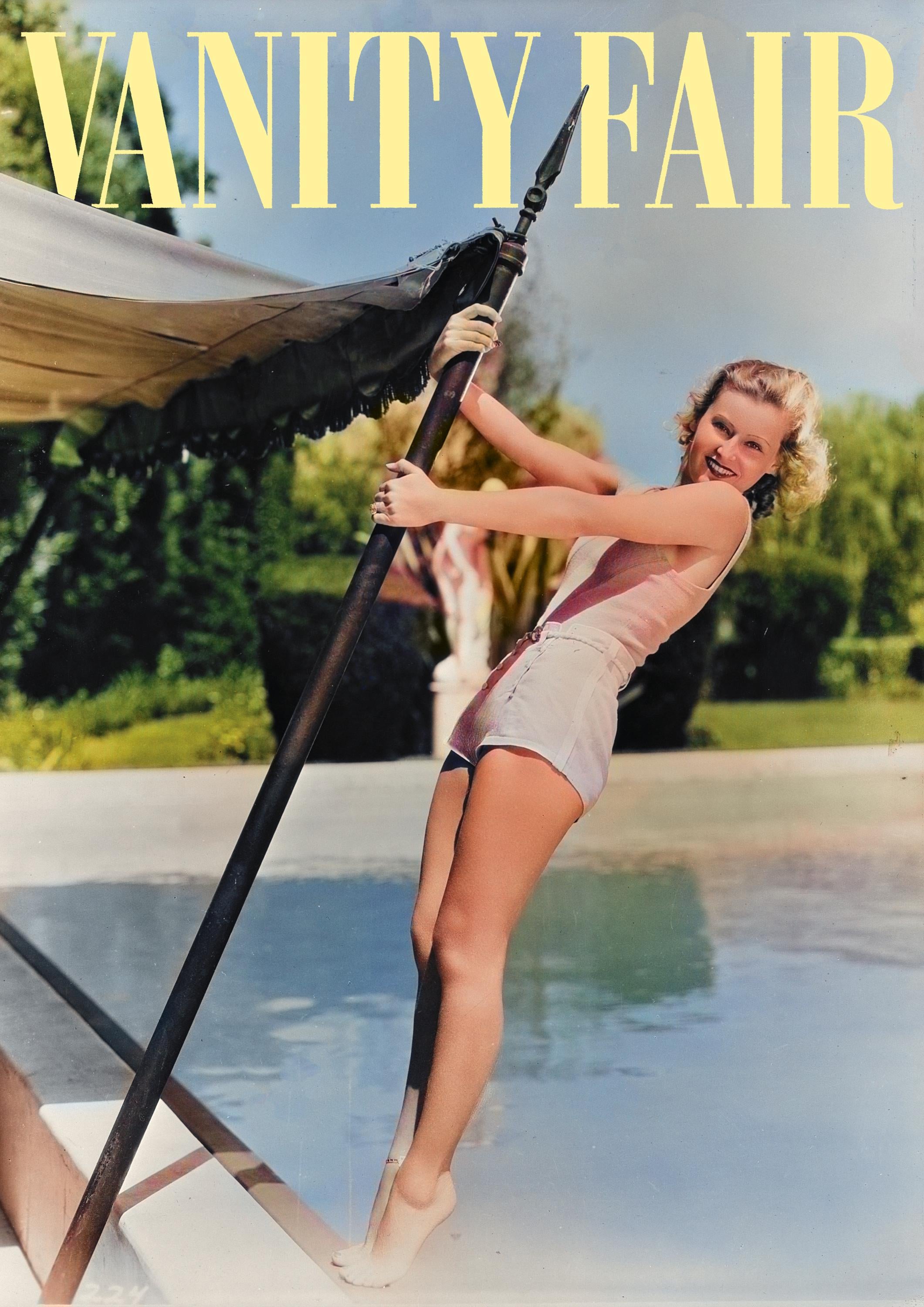 Pool Model Print | Old Money Poster | Vintage Vanity Fair Poster