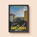 Gran Canaria Holiday Poster | Travel Wall Art | Vintage Holiday Print | Summer Vacation Poster | Retro Spanish Poster