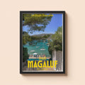 Magaluf Holiday Poster | Travel Wall Art | Vintage Holiday Print | Summer Vacation Poster | Retro Spanish Poster