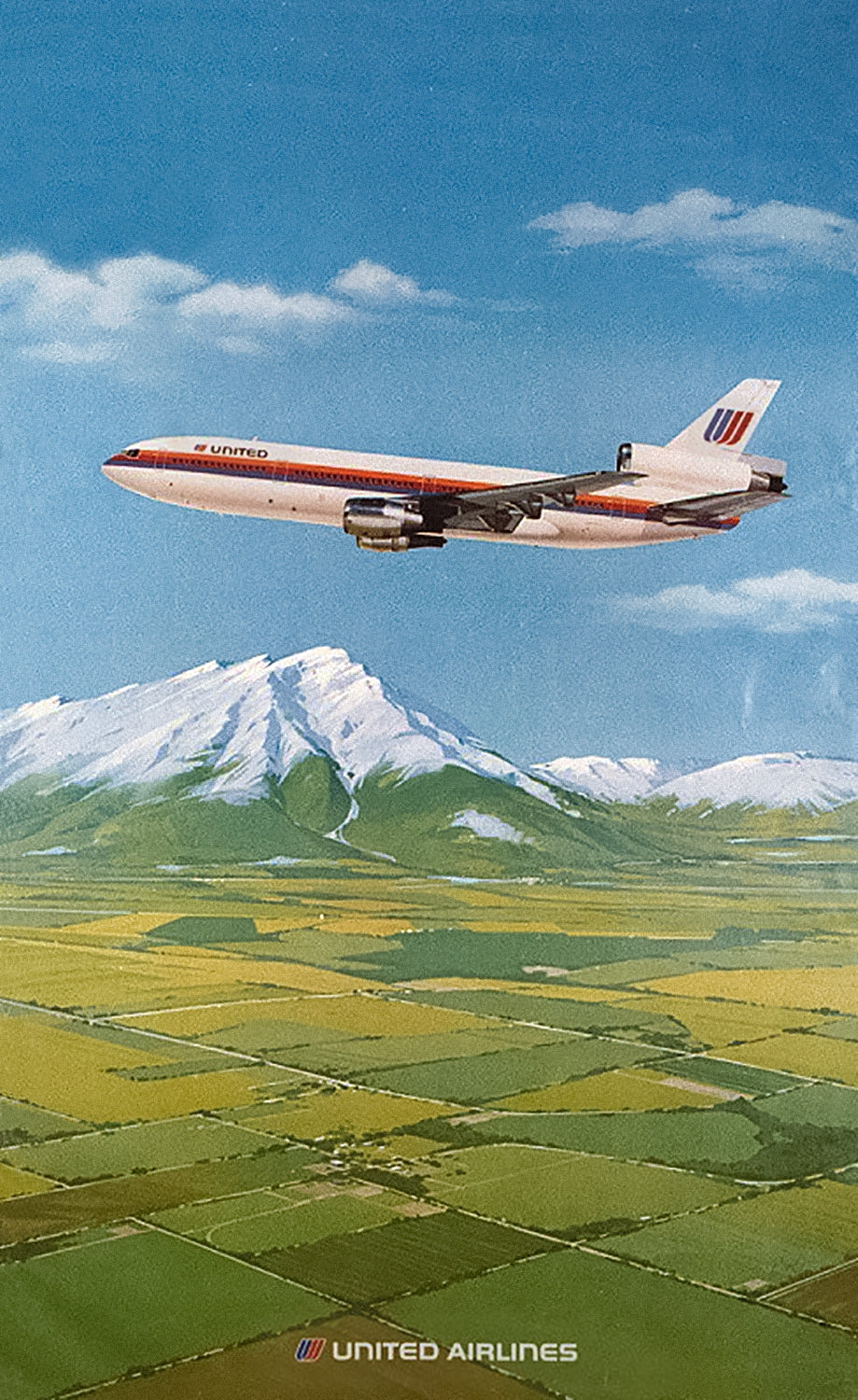 "United Airlines Plane" - Classic Airline Posters TheHistoryPrint