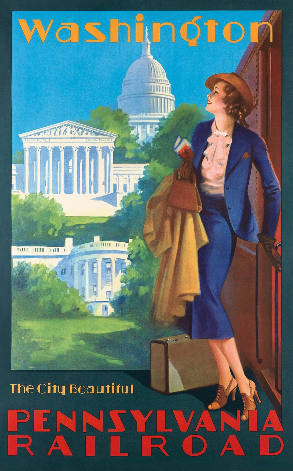 "Pennsylvania Railroad" - Classic Railway Posters TheHistoryPrint