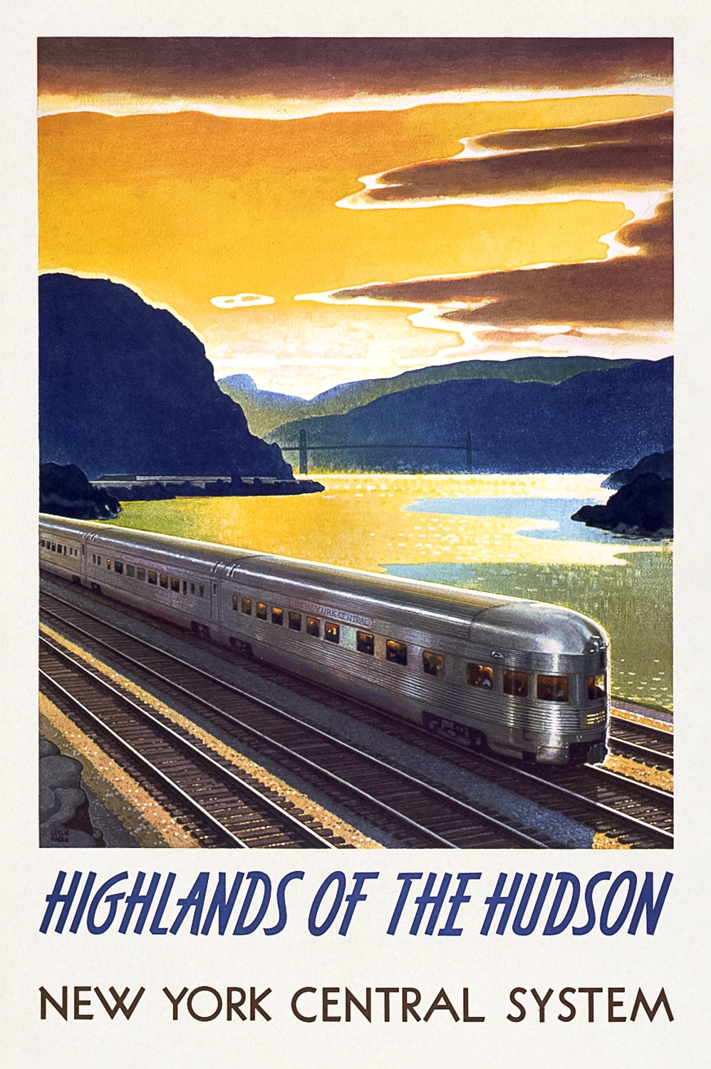 "New York Central System" - Classic Railway Posters TheHistoryPrint