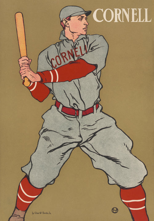 "Cornell" Baseball (c.1906) by Chas. W. Beck Jr. - Classic Vintage Sports Poster TheHistoryPrint