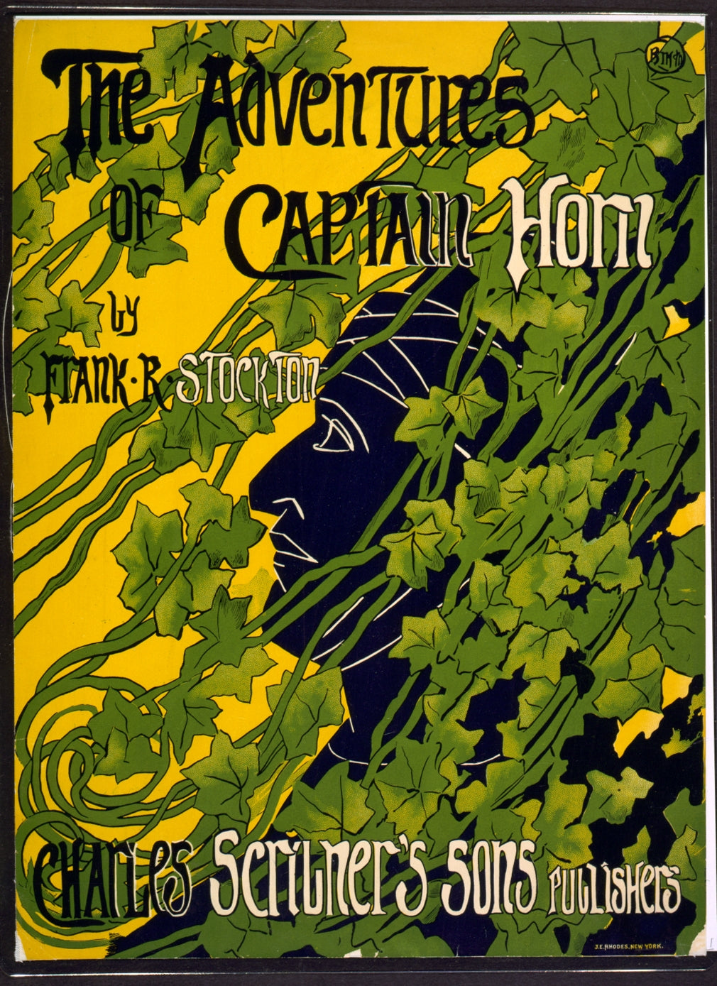 "The Adventures of Captain Horn" by Frank R. Stockton – Charles Scribner's Sons (1895) - Classic Vintage Book Poster TheHistoryPrint