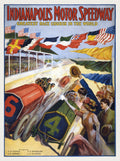 "Indianapolis Motor Speedway – Greatest Race Course in the World" (c.1909) - Classic Vintage Poster TheHistoryPrint