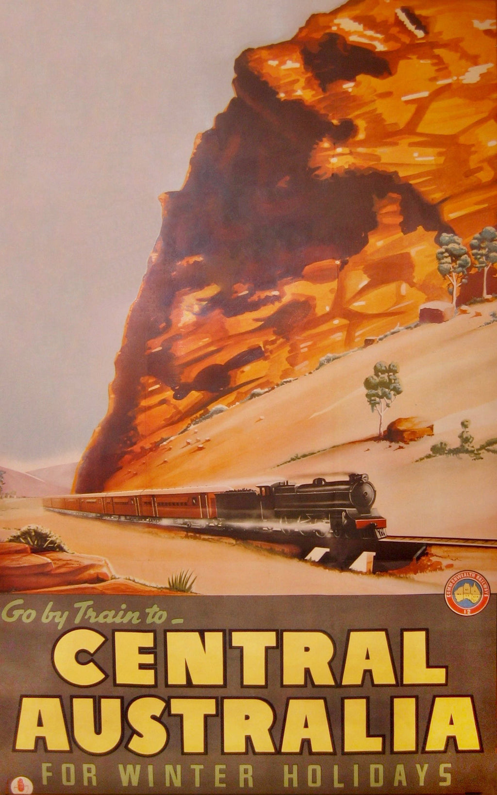 "Central Australia" - Classic Railway Posters TheHistoryPrint