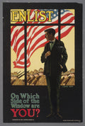"On Which Side of the Window Are You?" - WW1 Propaganda Poster TheHistoryPrint