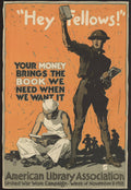 "Your Public Library Needs War Bonds" - WW2 War Bond Poster TheHistoryPrint