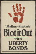"Blot It Out with Liberty Bonds" - WW1 American Liberty Bond Propaganda Poster TheHistoryPrint