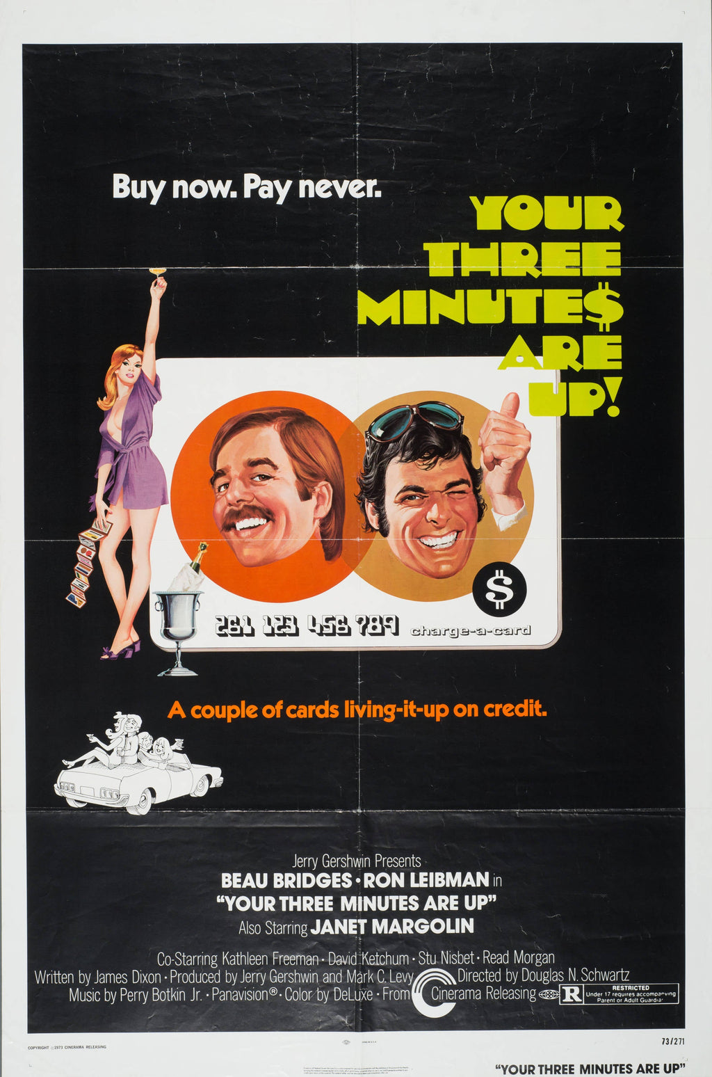 "Your Three Minutes Are Up" (1973) - Classic Movie Poster TheHistoryPrint