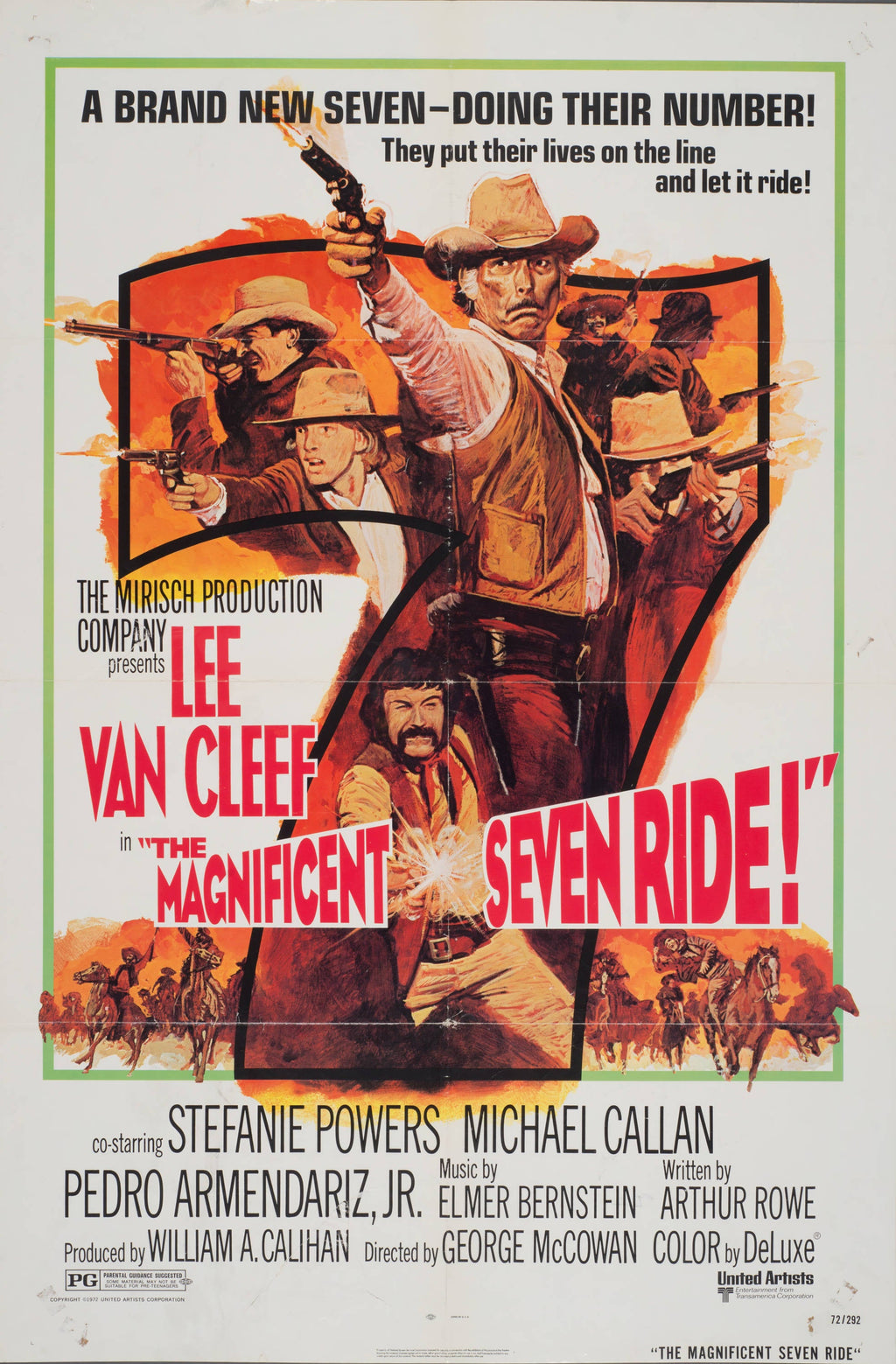 "The Magnificent Seven Ride!" - Classic Movie Poster TheHistoryPrint