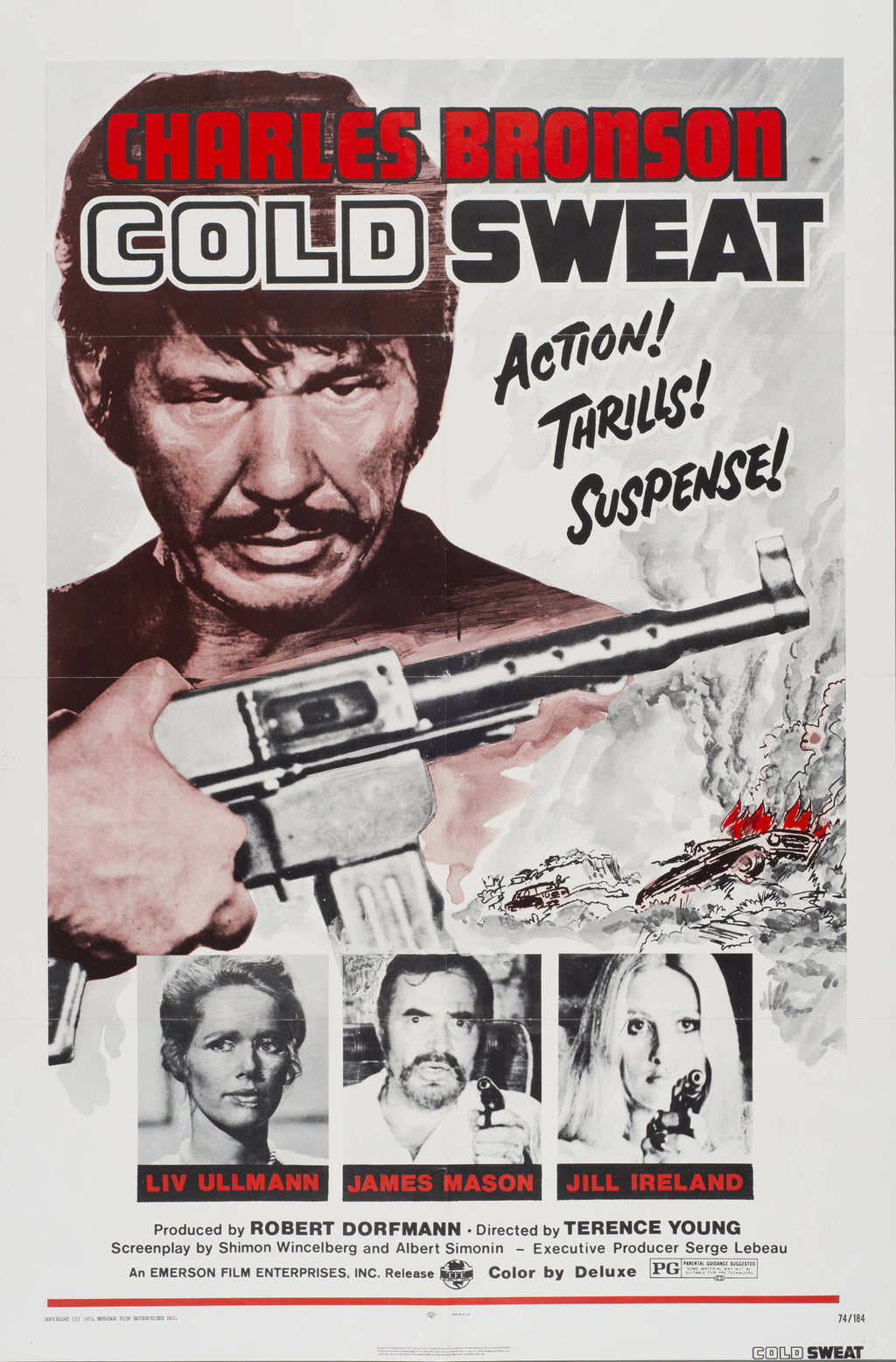"Cold Sweat" Charles Bronson - Classic Movie Poster TheHistoryPrint
