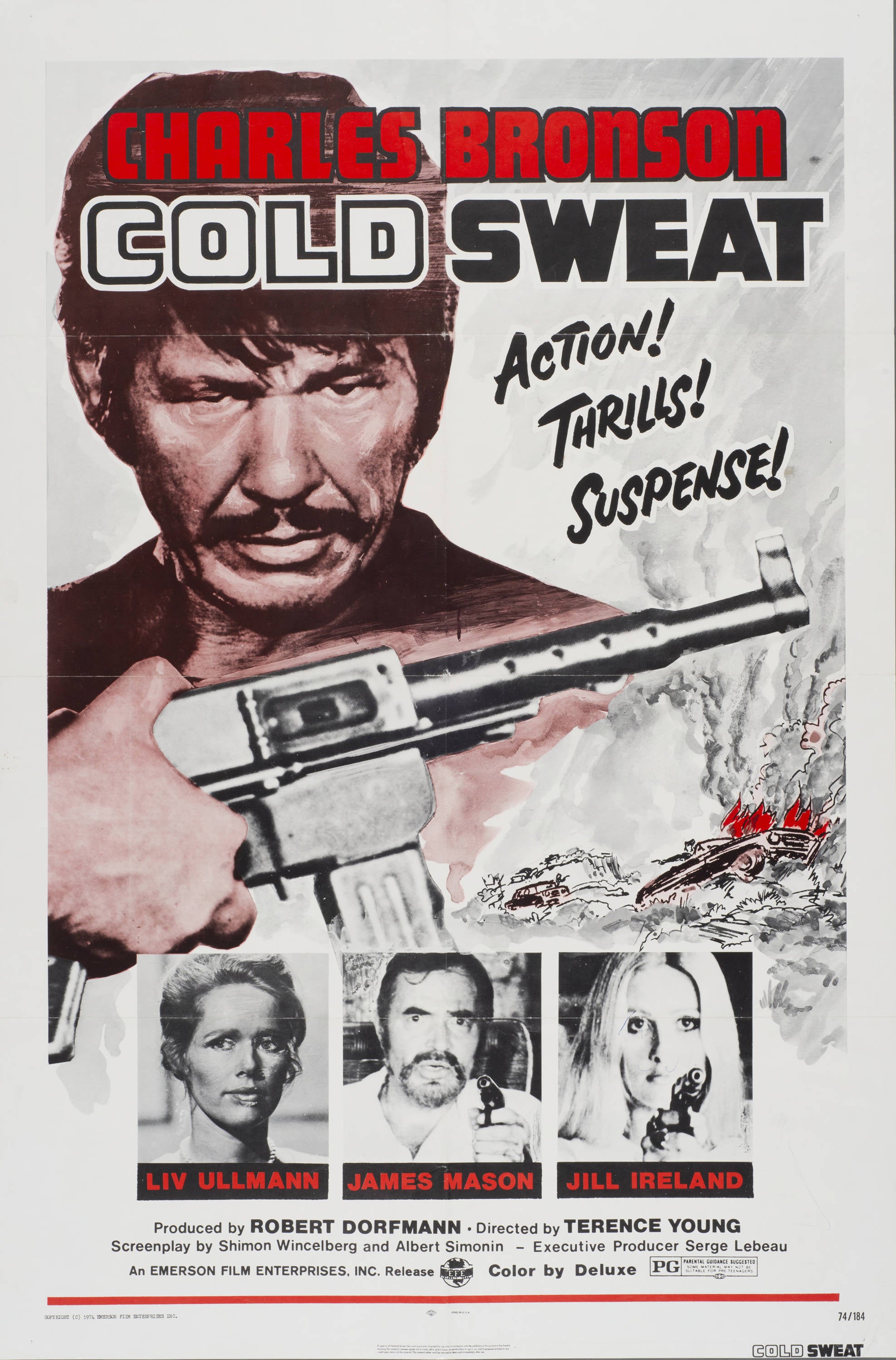 "Cold Sweat" Charles Bronson - Classic Movie Poster TheHistoryPrint