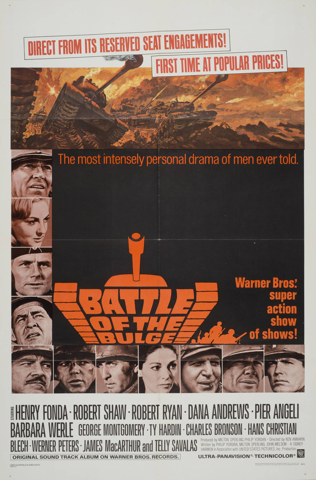 "Battle of the Bulge" - Classic Movie Poster TheHistoryPrint