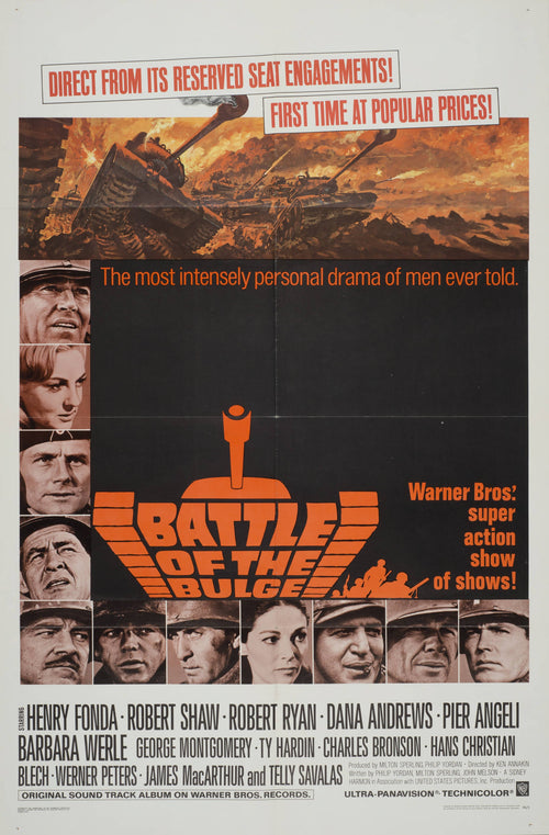"Battle of the Bulge" - Classic Movie Poster TheHistoryPrint