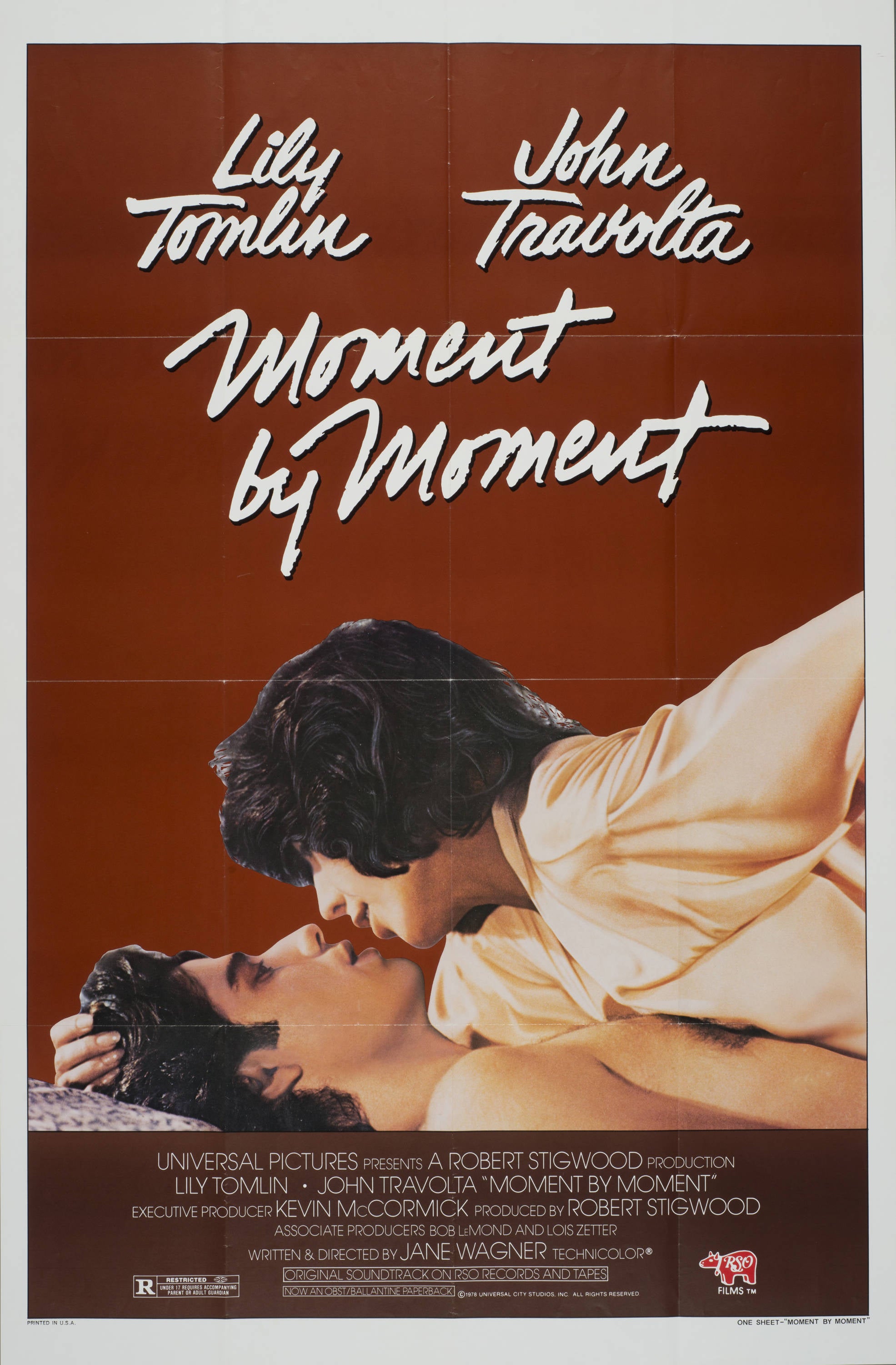 "Moment by Moment" (1978) - Classic Movie Poster TheHistoryPrint