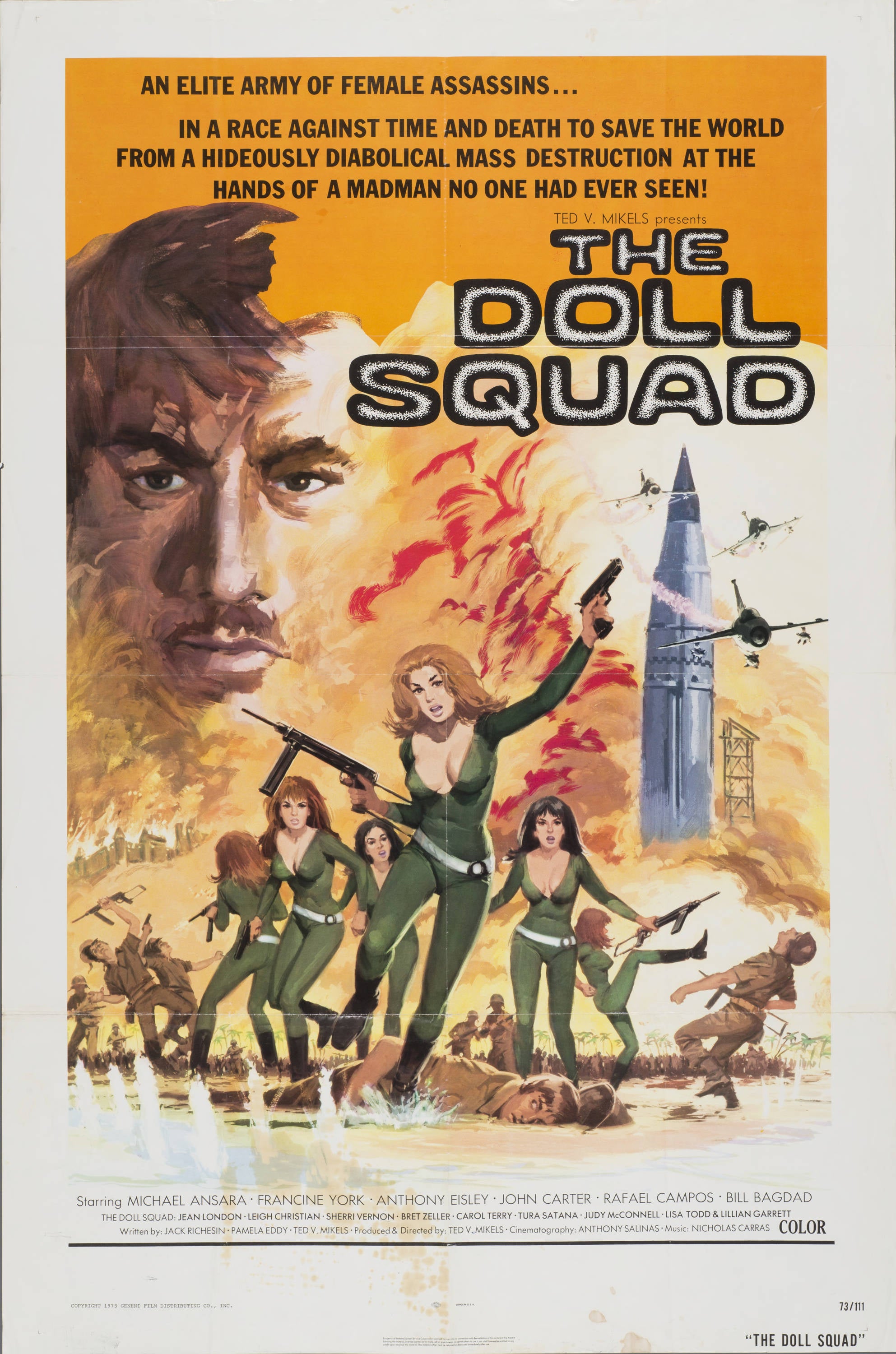 "The Doll Squad" (1973) - Classic Movie Poster TheHistoryPrint