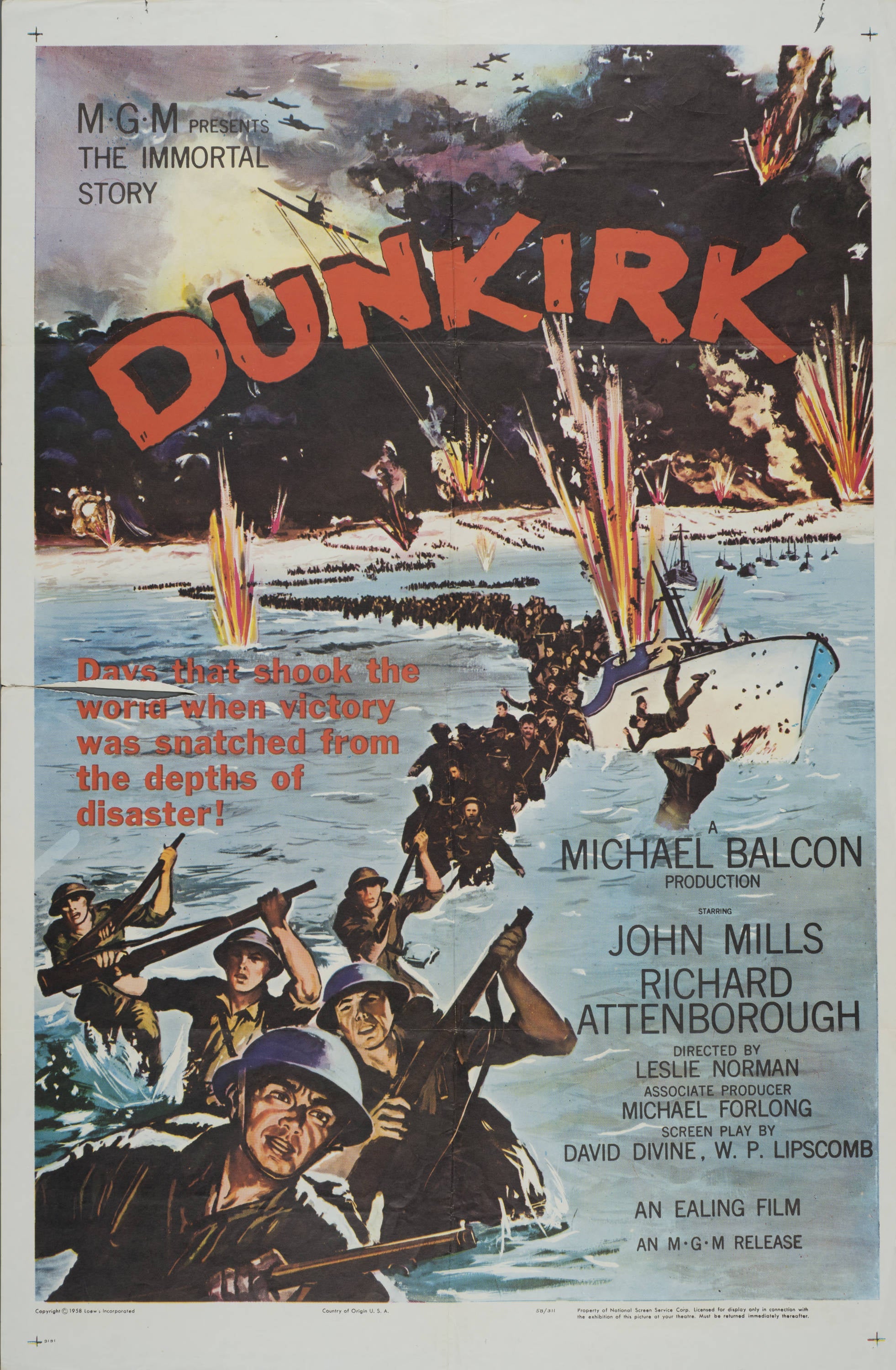 "Dunkirk" - Classic Movie Poster TheHistoryPrint