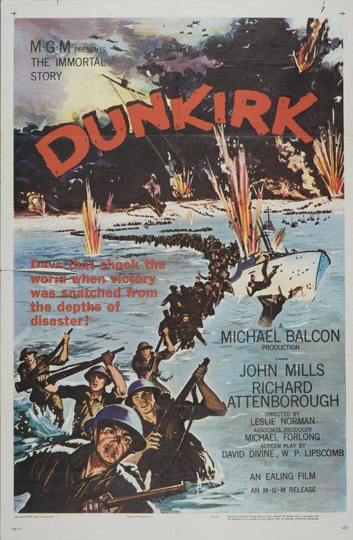 "Dunkirk" - Classic Movie Poster TheHistoryPrint