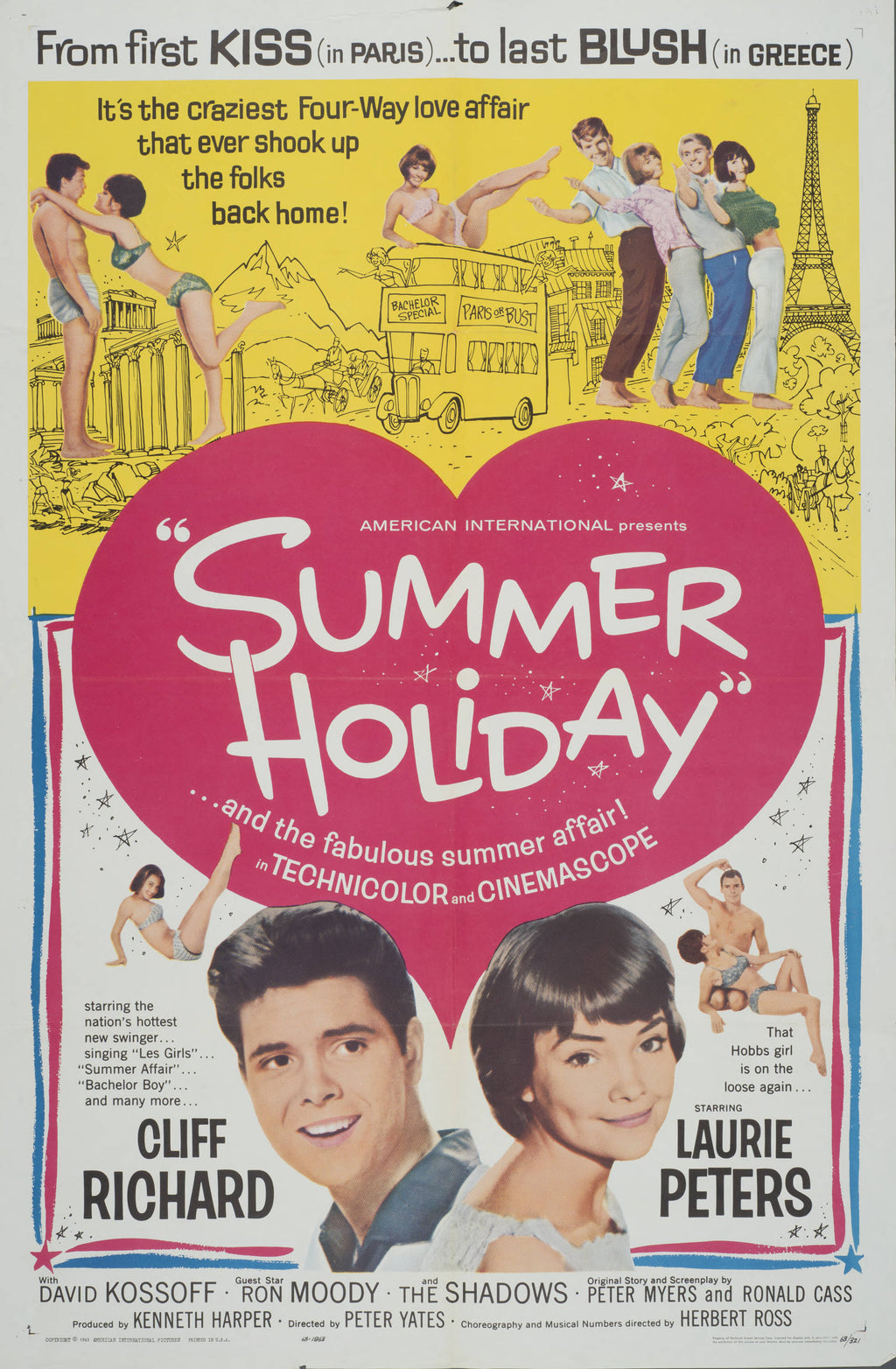 "Summer Holiday" (1963) - Classic Movie Poster TheHistoryPrint