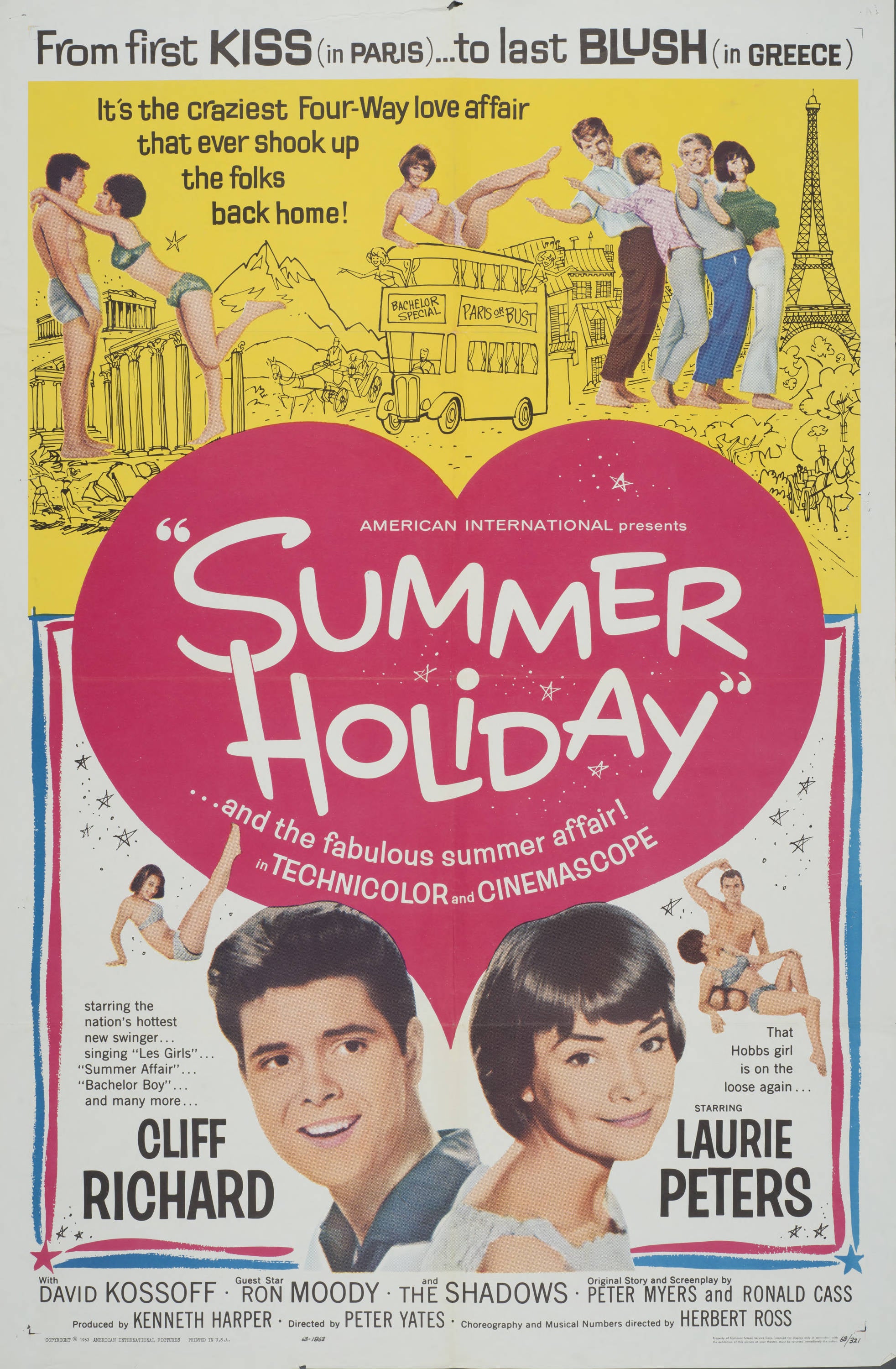 "Summer Holiday" (1963) - Classic Movie Poster TheHistoryPrint