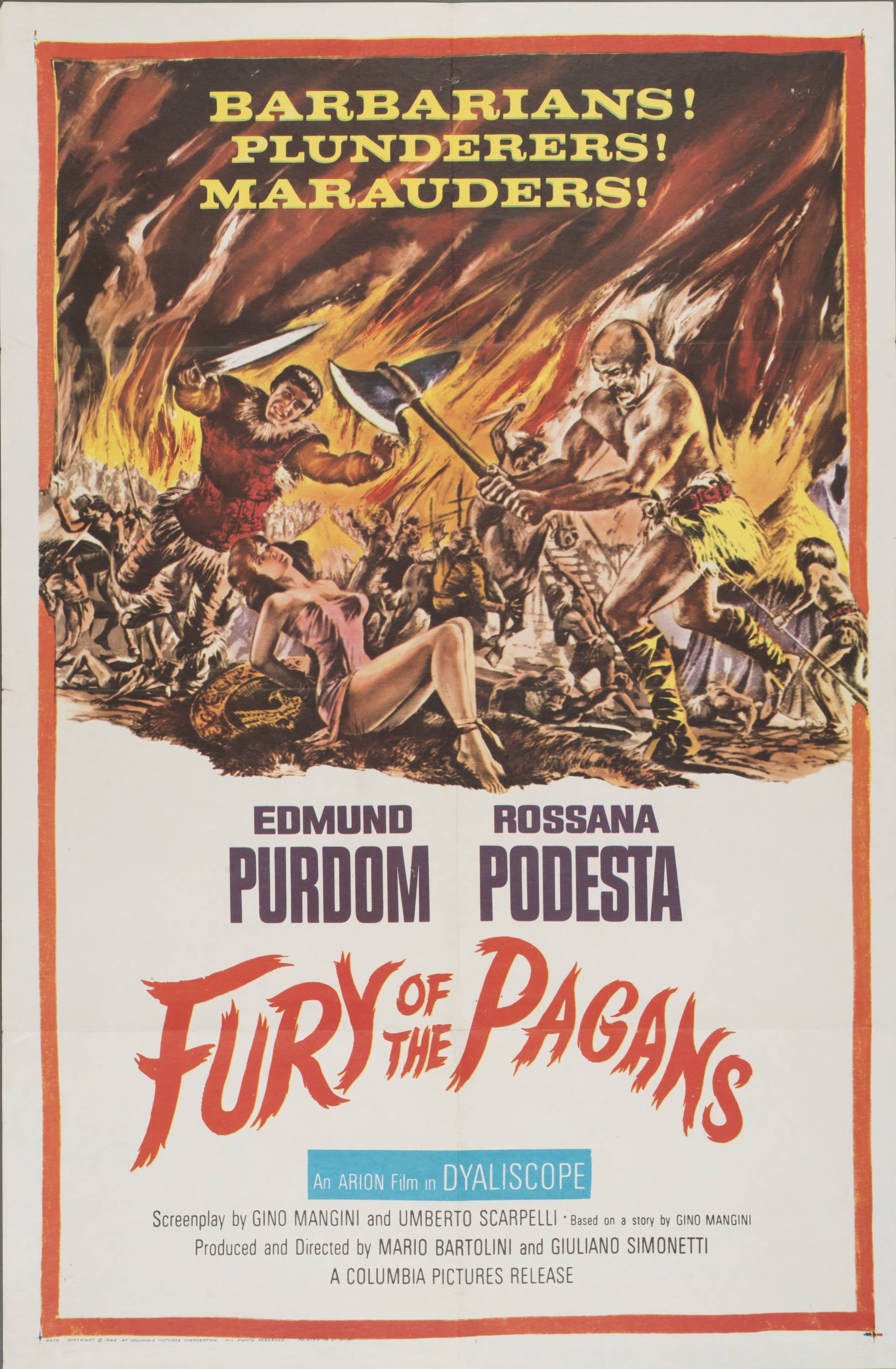 "Fury of the Pagans" - Classic Movie Poster TheHistoryPrint