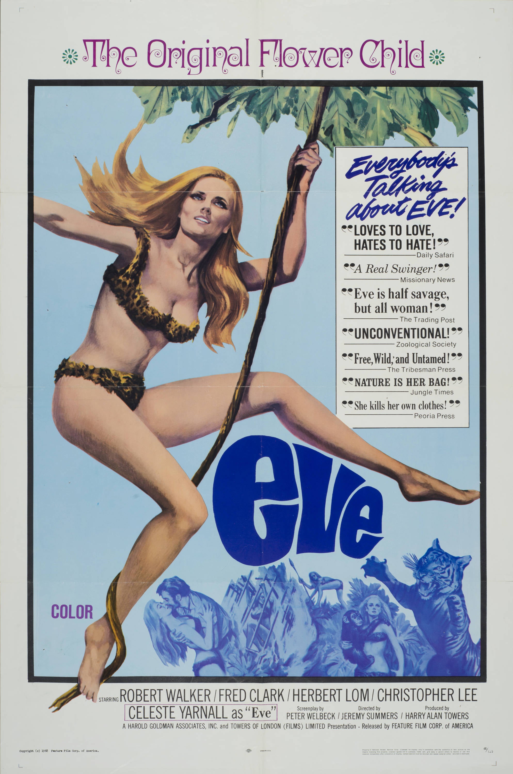 "Eve" (1968) - Classic Movie Poster TheHistoryPrint