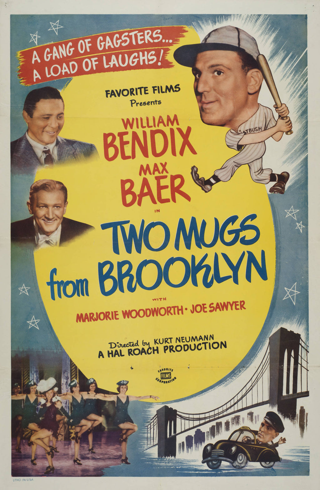 "Two Mugs from Brooklyn" (1942) - Classic Movie Poster TheHistoryPrint